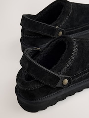 Black Forever Comfort® Borg Lined Suede Mules - Image 11 of 11