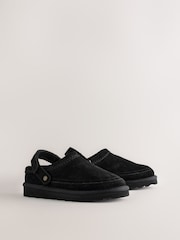 Black Forever Comfort® Borg Lined Suede Mules - Image 8 of 11