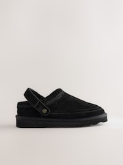 Black Forever Comfort® Borg Lined Suede Mules - Image 9 of 11