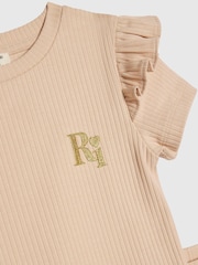 River Island Brown Peplum Top & Leggings Set - Image 4 of 5