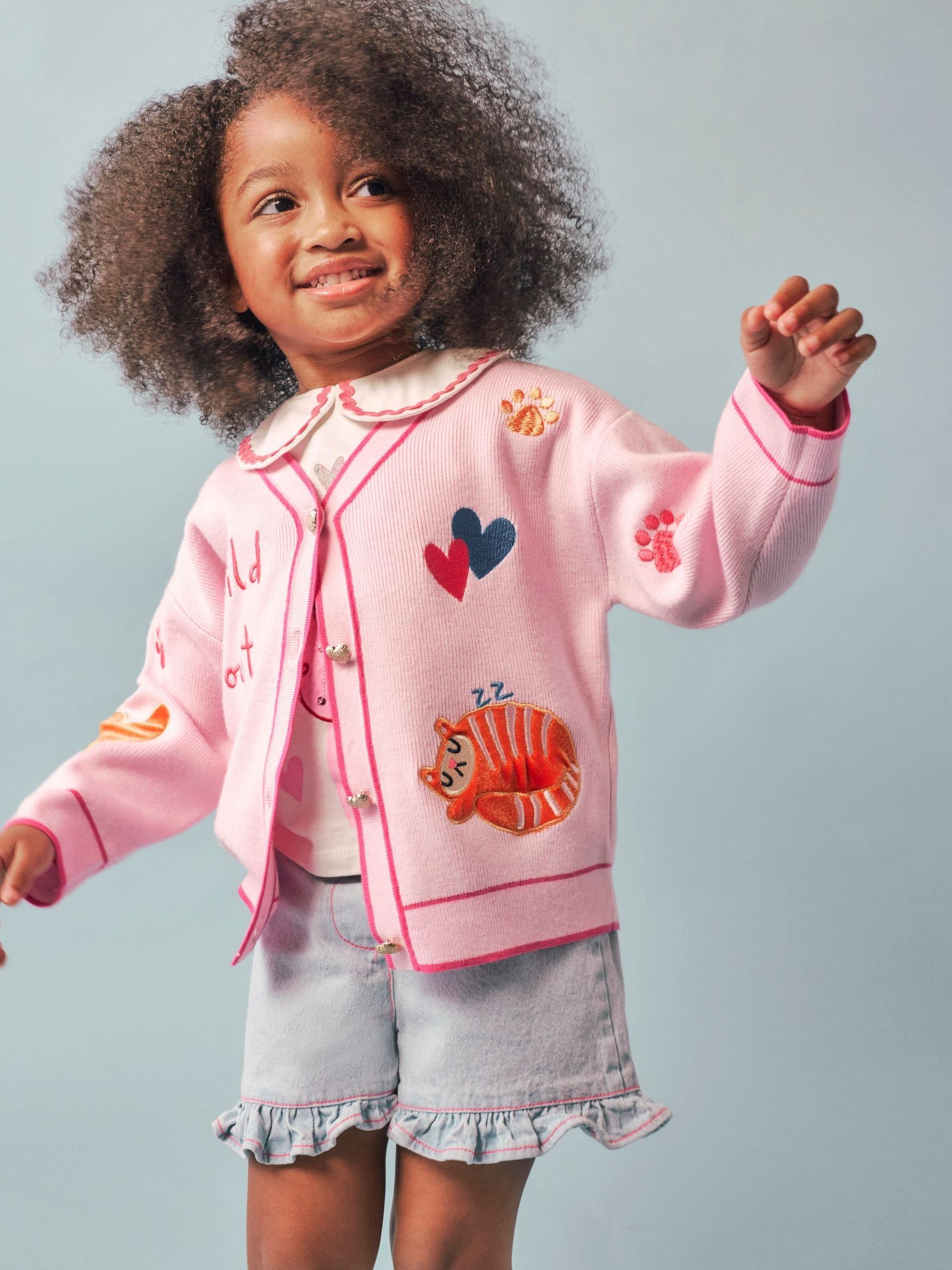 Buy River Island Pink Abbie Rosie Cardigan from the Next UK online