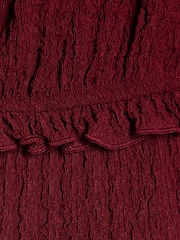 River Island Red Bardot Crinkle Jersey Playsuit - Image 4 of 4