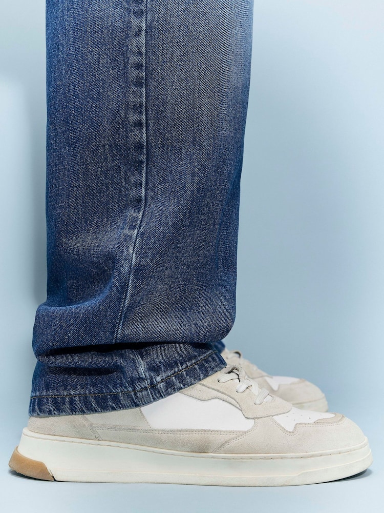 River Island Blue Loose Fit Dark Wash Jeans - Image 2 of 4