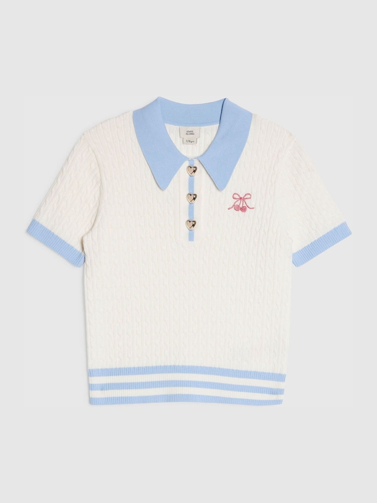 River Island チェリー ポロトップ - 画像 1 / 4