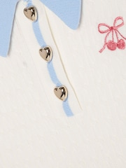 River Island チェリー ポロトップ - 画像 3 / 4