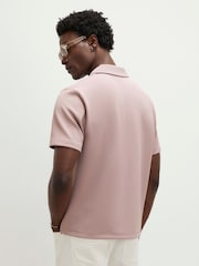 River Island Pink Regular Fit Slinky Revere Shirt - Image 2 of 4