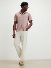 River Island Pink Regular Fit Slinky Revere Shirt - Image 3 of 4
