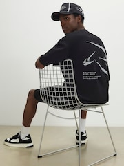 River Island Black Oversized RXR Chrome T-Shirt - Image 4 of 4