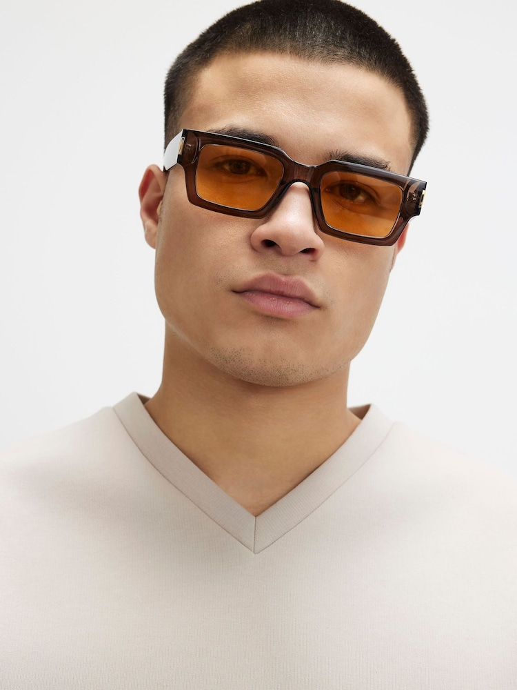 River Island Oversized V-Neck Scuba T-Shirt - Imagen 4 de 4