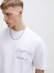 River Island White Oversized Sappora Crane T-Shirt - Image 4 of 4