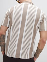 Polo River Island Slim Fit Stripe Ottoman - Imagen 3 de 4