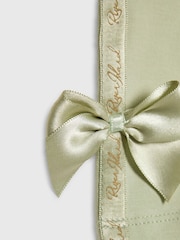 River Island Green Satin Bow Top & Cycle Shorts Set - Image 4 of 5