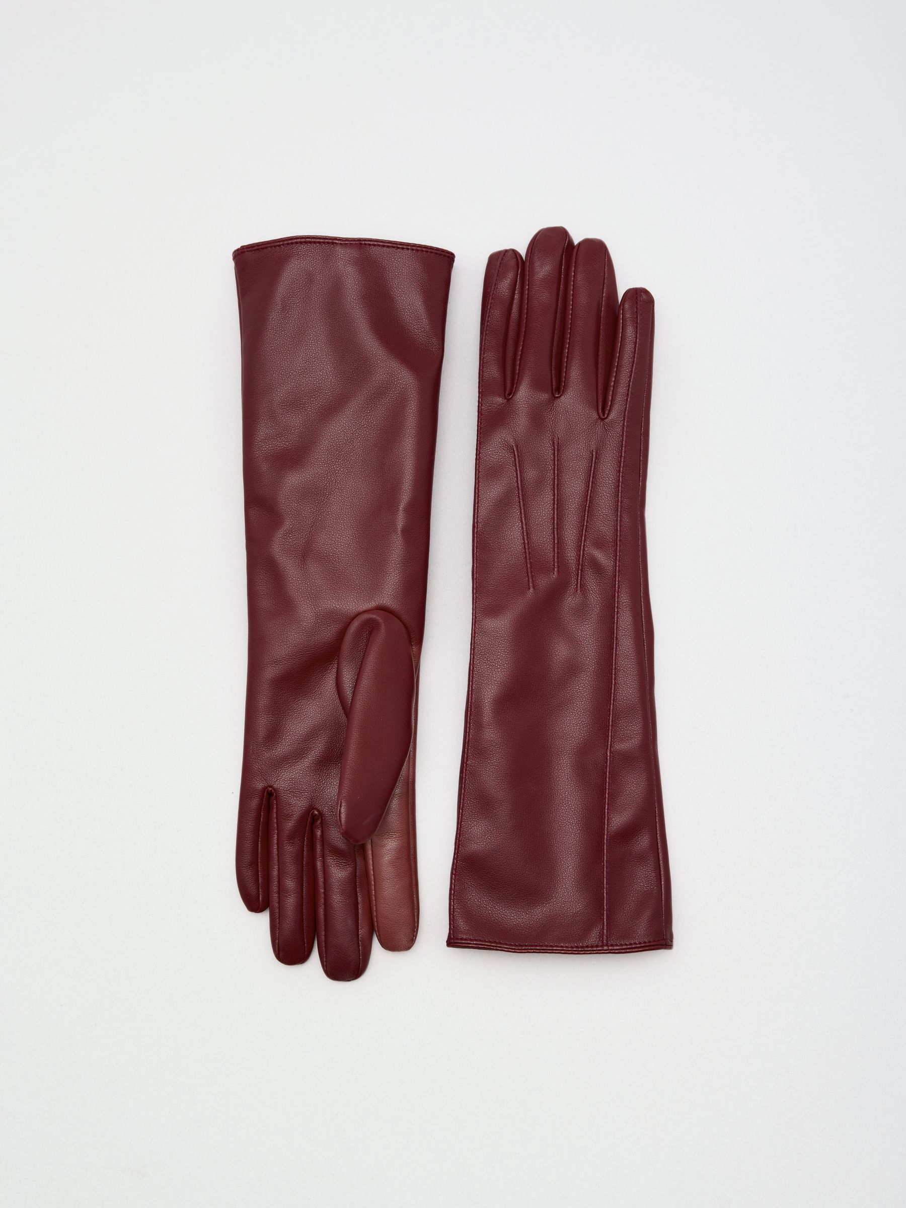 Comprar Vermelho Borgonha - Friends Like These Long Leather Look