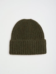 Friends Like These Khaki Green Brushed Knit Beanie - Image 4 of 6