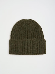 Friends Like These Khaki Green Brushed Knit Beanie - Image 6 of 6