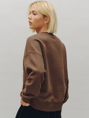 Chocolate Brown Christmas Drinks Graphic Sweatshirt - Image 3 of 8