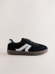 Schwarzes Wildleder - Retro-Sportschuhe - Bild 2 von 5