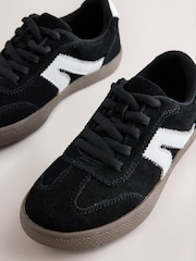 Schwarzes Wildleder - Retro-Sportschuhe - Bild 3 von 5