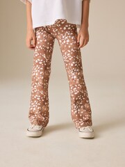 Animal Deer Print Flare Leggings (3-16yrs) - Image 1 of 5