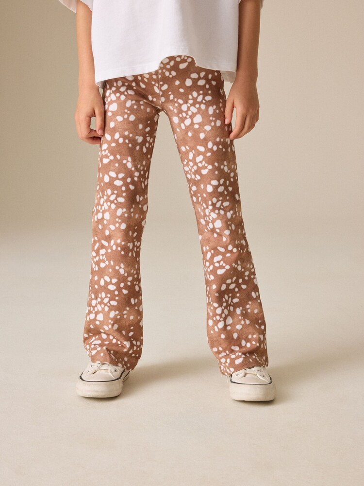 Animal Deer Print Flare Leggings (3-16yrs) - Image 1 of 5