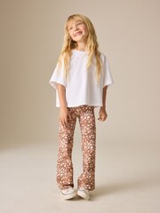 Animal Deer Print Flare Leggings (3-16yrs) - Image 2 of 5