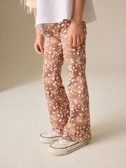 Animal Deer Print Flare Leggings (3-16yrs) - Image 3 of 5