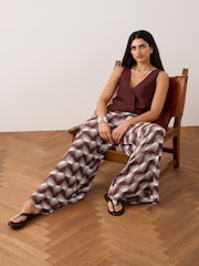 Mint Velvet Red Tone Gathered Top - Image 3 of 8