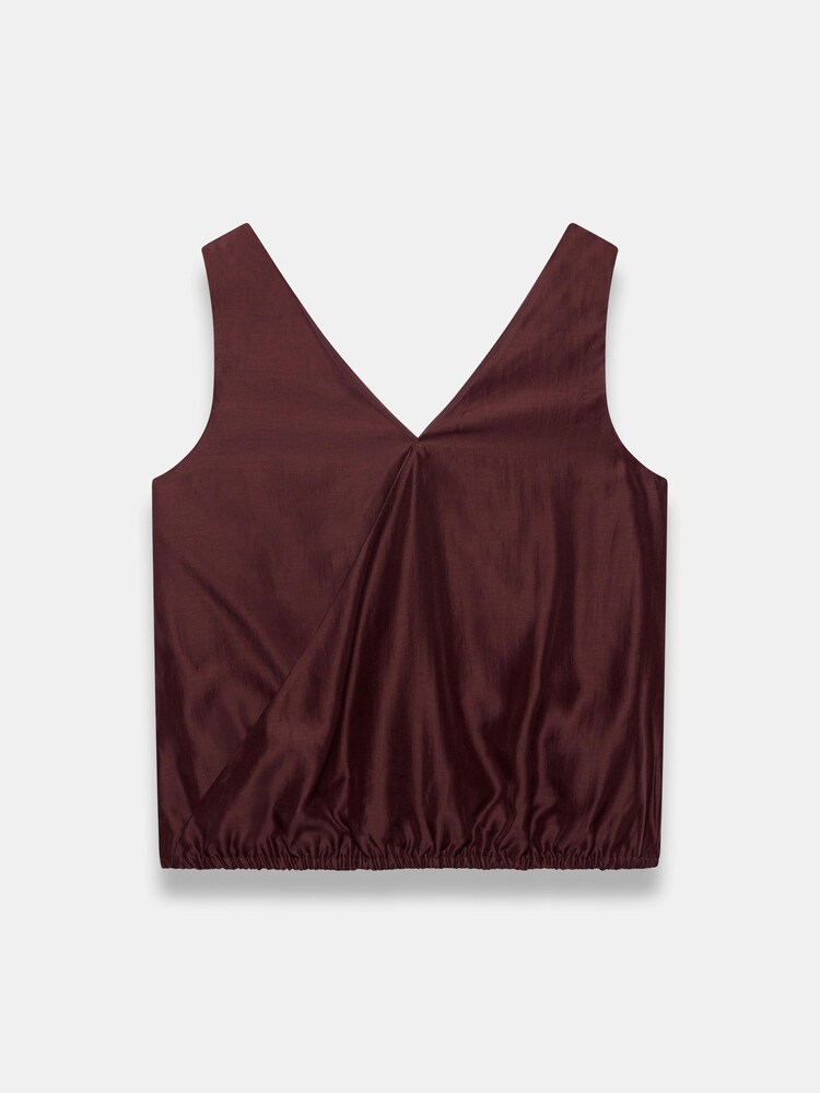 Mint Velvet Red Tone Gathered Top - Image 8 of 8