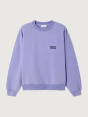 American Vintage Purple Plizzy Sweatshirt - Image 6 of 7