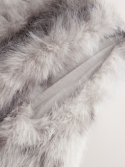 Grey Animal Print Faux Fur Gilet - Image 2 of 3