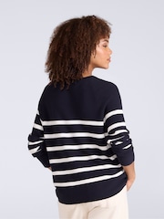 Animal Blue Cotton Textured Jumper - Image 3 of 5