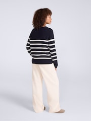 Animal Blue Cotton Textured Jumper - Image 5 of 5