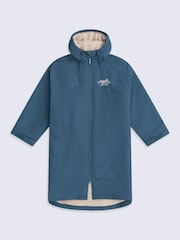 Niebieski - Animal Hazey Waterproof Beach Parka - Obraz 1 z 6