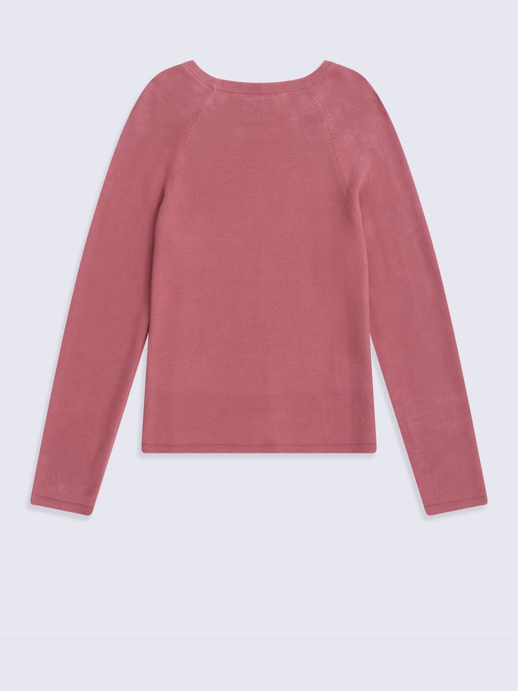 Animal Pink Cotton Textured Jumper - Image 2 of 5
