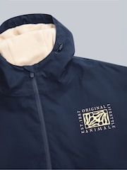 Animal Blue Misty Fleece Lined Waterproof Parka - Image 3 of 6