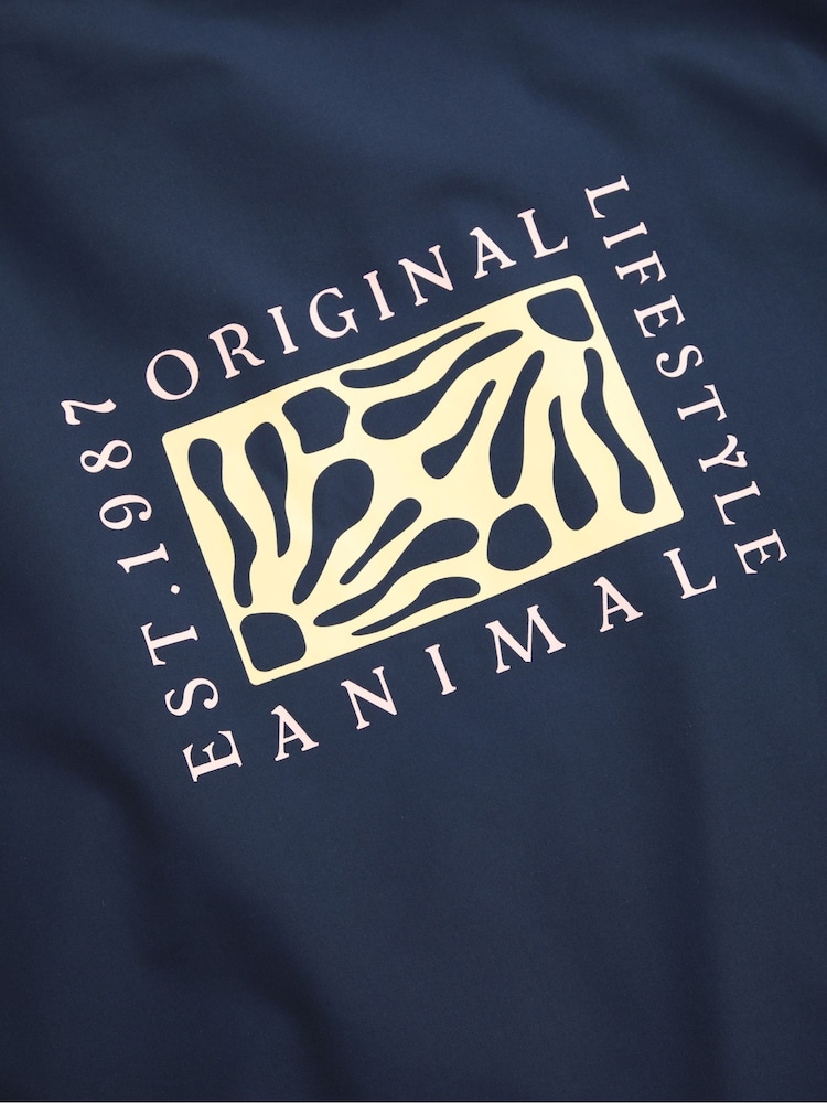 Animal Blue Misty Fleece Lined Waterproof Parka - Image 6 of 6