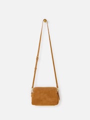 Oliver Bonas Brown Isla Faux Suede Crossbody Bag - Image 2 of 7