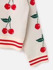 Oliver Bonas Cream V-Neck Knitted Cardigan - Image 5 of 8