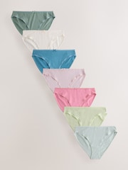 Green/Pink High Leg 100% Cotton Knickers - Image 1 of 10