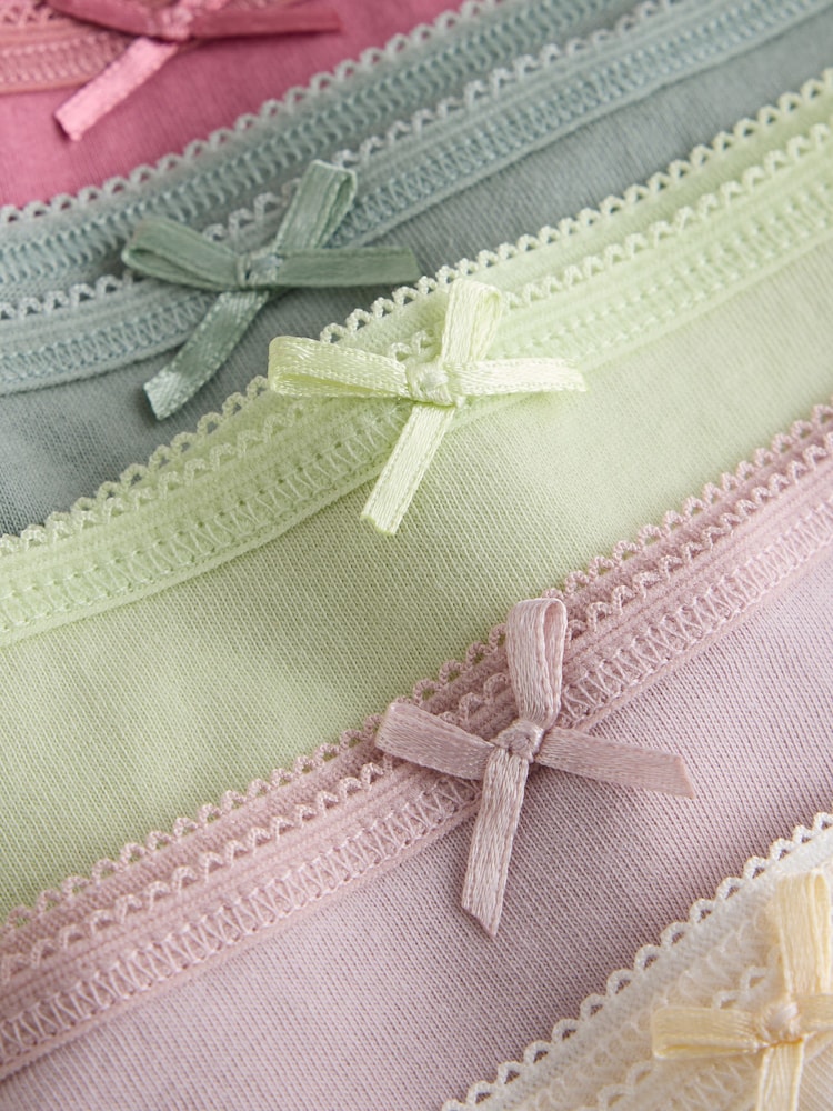 Green/Pink High Leg 100% Cotton Knickers - Image 10 of 10 Green/Pink High Leg 100% Cotton Knickers - Image 10 of 10
