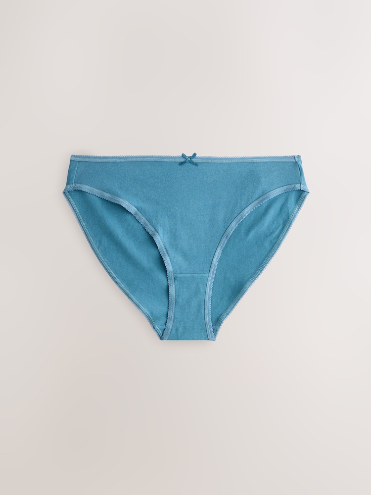 Green/Pink High Leg 100% Cotton Knickers - Image 2 of 10 Green/Pink High Leg 100% Cotton Knickers - Image 2 of 10