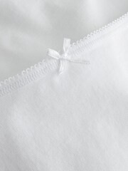 White Brazilian 100% Cotton Knickers 7 Pack - Image 8 of 8