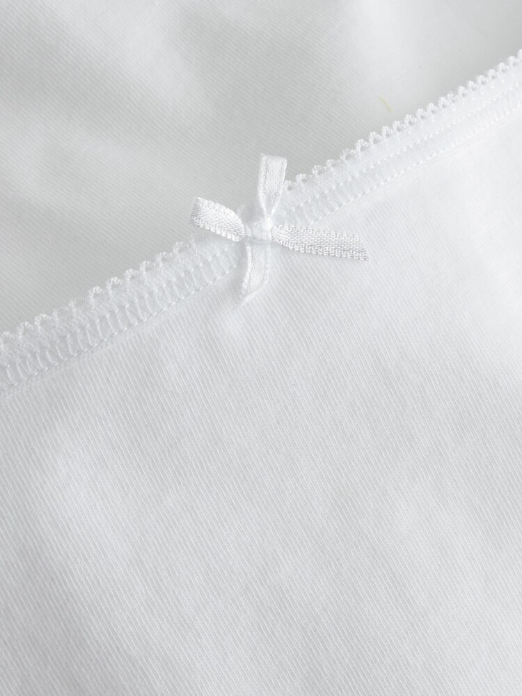 White Brazilian 100% Cotton Knickers 7 Pack - Image 8 of 8 White Brazilian 100% Cotton Knickers 7 Pack - Image 8 of 8