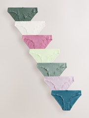 Green/Pink Brazilian 100% Cotton Knickers - Image 1 of 10