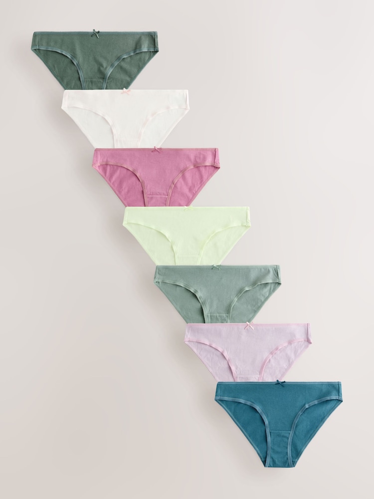 Green/Pink Brazilian 100% Cotton Knickers - Image 1 of 10 Green/Pink Brazilian 100% Cotton Knickers - Image 1 of 10
