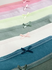 Green/Pink Brazilian 100% Cotton Knickers - Image 9 of 10