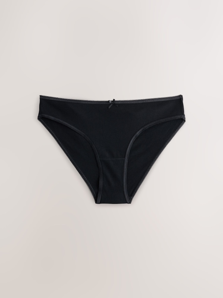 Black Brazilian 100% Cotton Knickers - Image 2 of 4