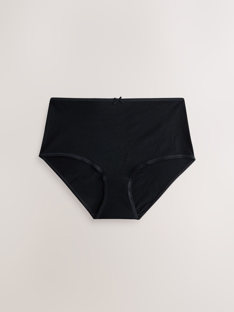 Black Midi 100% Cotton Knickers - Image 2 of 4 Black Midi 100% Cotton Knickers - Image 2 of 4