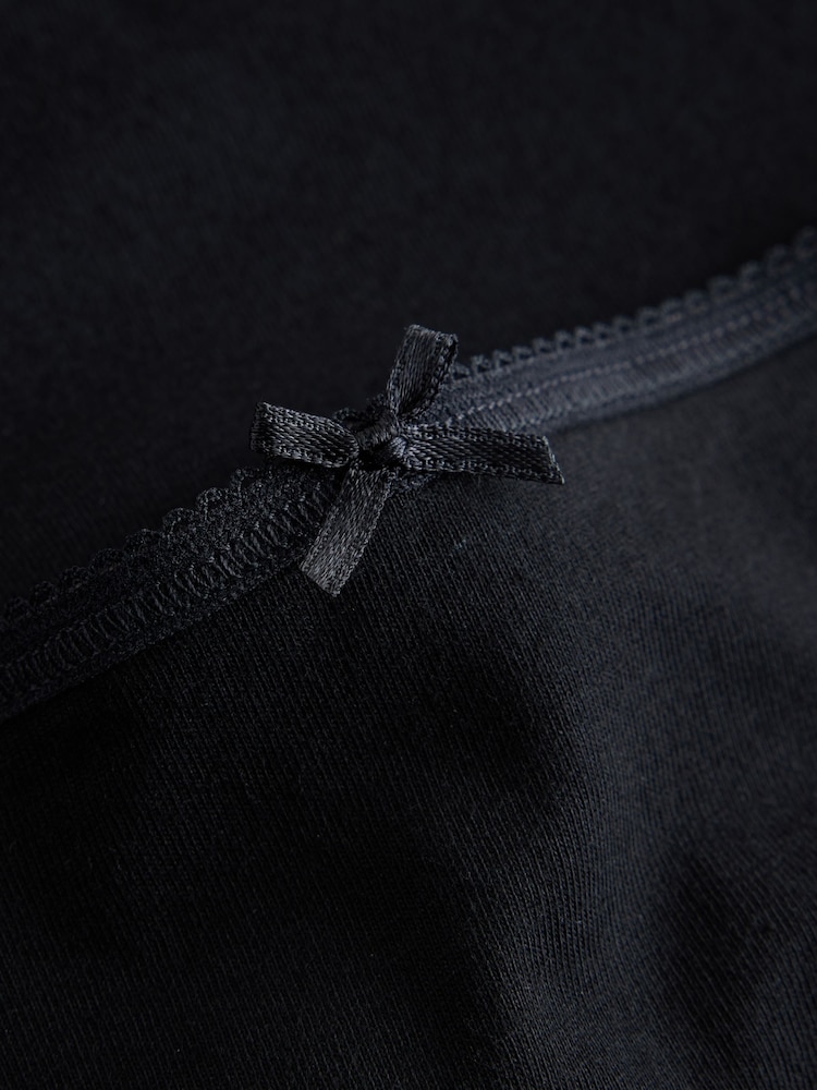 Black Midi 100% Cotton Knickers - Image 4 of 4 Black Midi 100% Cotton Knickers - Image 4 of 4
