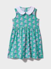 Crew Clothing Company Cotton Jersey Peter Pan Collar Dress - Imagen 1 de 3